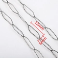 Eslabones de cadena ovalados de acero inoxidable plateado para joyería DIY - 1m/Paquete / Estilo Ovalado Textura Martillada Plateado