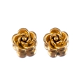 Elegante 18K vergoldete Kamelienblütenperlen aus Edelstahl mit dreidimensionalem Schichtdesign - 5mm / 1 Stück / Gold