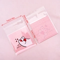 Set of 2 cute cartoon cat paw clear self-sealing bags for cookies and candy packaging - Small (7x7cm) / 50 Pieces / Cute Cat Paw