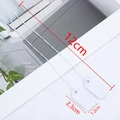 White cotton cord paper tags for jewelry pricing measuring 2.3cm by 1.2cm size - 12*23mm / White