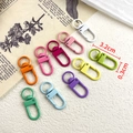 Set of 10 colorful 3.2cm spring lobster clasps for DIY jewelry and bag accessories - Gate Buckle Style / Mixed Colors Gate Style