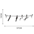 Adesivo murale per barbiere con forbici e pettine di dimensioni 15cm di altezza e 57cm di larghezza - 15*57CM