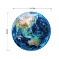 Detalle de pegatina de pared de Tierra luminosa de 20 cm con mapa real del Océano Pacífico - Verde Diámetro 20*20CM