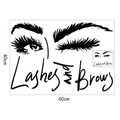 Detalle del vinilo decorativo Lashes and Brows con medidas de 60 cm x 40 cm - 40*60cm