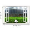 Detail view of 3D football stadium wall sticker with 90cm x 57cm dimensions - 57*90CM