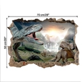 Detailansicht 3D-Dinosaurier-Wandaufkleber mit Maßen 70 cm x 50 cm für Zimmerdekorationen - Große Spezifikation