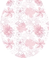 Detailed view of pink floral pattern with seamless daisy and petal motif design - Pink Floral (3206)