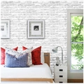 Modern white brick self-adhesive wallpaper for living room and bedroom wall decoration - Simple White Brick Pattern (SA-1022)