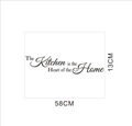 Vinilo de pared The Kitchen is the Heart of the Home, decoración cocina de 58x13cm - 58*13CM