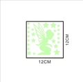 Pegatina de pared de hada luminosa con estrellas para dormitorio fluorescente de PVC - 12*12cm