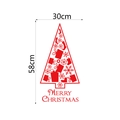 Dettaglio di un adesivo murale albero di Natale rosso 30x58cm con Merry Christmas - Rosso / 58*30CM