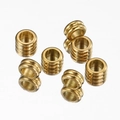 Geriffelte goldene zylindrische Abstandsperlen für DIY-Schmuck und Bastelbedarf - Gold