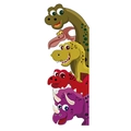Detail van 5 kleurrijke cartoon dinosaurus muurstickers voor de kinderkamer decor - 30*90CM Naar Links