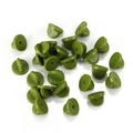 Olive green rubber pin backs for badges and brooches in bulk on white background - Dark Green