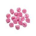 Chiusure a farfalla rosa in plastica per gioielli fai-da-te e accessori per spille - 50 Paia/Confezione / Perno a Testa Piatta Argento 10mm / Rosa