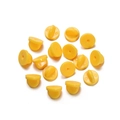Set di chiusure in gomma gialla per spille fai-da-te e ricambi per distintivi - 50 Paia/Confezione / Perno a Testa Piatta Argento 10mm / Giallo