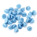 Chiusure per spillette in gomma celeste per distintivi smaltati e accessori fai da te - Blu Reale Chiaro
