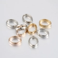 Oval CCB spacer beads in gold, silver, and rose gold for DIY jewelry necklaces - Oval-12*15mm