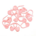Marcadores de puntos de plástico rosa para ganchillo DIY y herramientas de costura - 100 Piezas/Paquete / Rosa