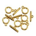 Chiusure a barra dorate lucide per creazione gioielli fai da te e bracciali - Oro