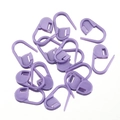Paquete de marcadores de punto de plástico morado para tejer y ganchillo de bricolaje - 100 Piezas/Paquete / Morado