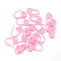 Pink plastic knitting stitch markers set for DIY crochet and sweater weaving projects - 100 Pcs/Pack / Pink Purple