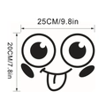 Pegatina autoadhesiva impermeable de cara sonriente para inodoro de 25x20cm - 20*25cm