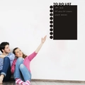 Self-adhesive black Todo List chalkboard wall sticker for office and classroom organization - 58*43cm / Black