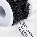 DIY black stainless steel heart shaped chain spool for handmade jewelry making - Heart Tag