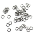 Bulk silver stainless steel open jump rings for DIY jewelry making and connection - 0.6x3mm (100 Pieces/Pack) / Steel