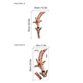 Cartoon giraffe wall stickers for kids rooms showing layout and paste effect dimensions - Watercolor Giraffe Pattern(HMZ7-4-32)
