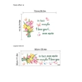 Floral tulip wall sticker with quote In fact maybe I love you even more for home decor - HMX6-664/30*90cm / Green