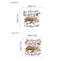 Cute cartoon sloth wall sticker with I love you more than naps quote for bathroom - 30*30cm / Brown