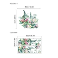 Adesivi murali autoadesivi con fiori di protea tropicali e foglie verdi decor - Piante Tropicali ad Acquerello (HMY6-2188) / Tipo standard