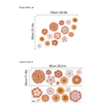 Boheemse bloemen muurstickers met kleurrijke madeliefjes voor woon- en slaapkamerdecor - 14Z9-C5/30*90cm*2 Vellen (Zonder Tas) / Geel