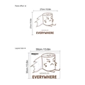 Grappige toiletpapier cartoon muursticker met Ashholes Everywhere tekst voor de badkamer decor - 30*30cm*1 Vel / Bruin