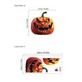 Halloween Kürbis Monster Wandtattoo mit scharfen Zähnen für Wohnzimmer Dekoration - 30x60cm / Orange