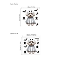 Autocollant de chien fantôme d'Halloween pour toilettes avec dimensions et effet - 30*30cm