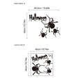 Detaillierte Layout-Größe und Klebeeffekt für Halloween Spinnen-Wandtattoo-Sets - Halloween Spinne Stil (10Y44-A228)