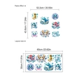 Cartoon ocean animal wall stickers for kids bathroom with whale and sea turtle design - Ocean Animal Set (YA329) / 30x60cm