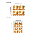 Self-adhesive orange fruit wall decals for kitchen and bedroom home decor stickers - Orange Pattern (YB660) / 30*50*2 Sheets