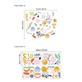 Stickers muraux géométriques colorés avec dimensions de mise en page pour décoration - 14Z39-C80 Géométrie Multicolore (30*90*2 Feuilles)