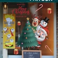 Weihnachtsfensteraufkleber mit Cartoon Weihnachtsmann Rentier und Schneemann zur Dekoration - SD-06