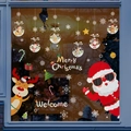 Christmas window stickers featuring Santa, reindeer, and snowflakes for glass decoration - SD-02