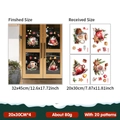 Pegatinas navideñas para ventanas con hombre de jengibre y árbol para cristal decor - Estilo YCSD137 (YCSD137)