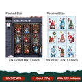 Weihnachts-Fensteraufkleber Set mit Weihnachtsmann und Rentier, 9 Bögen mit 229 Stickern - Weihnachtskollektion Stil (YCSD139)
