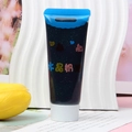 Colle crème pailletée bleu foncé en tube pour la décoration de coques de téléphone DIY - Noir