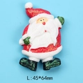 Glittery Santa Claus resin DIY accessory for Christmas magnets and phone cases - Red Suit Santa Style (12#)