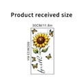 Sonnenblumen und Schmetterlinge Wandtattoo mit Faith Schriftzug 30x60cm Dekoration - Sonnenblume Schmetterling Stil B (30*60CM)