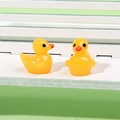 Miniature yellow resin duck figurines for DIY crafts and micro landscape decoration - No.5 Duck / Yellow